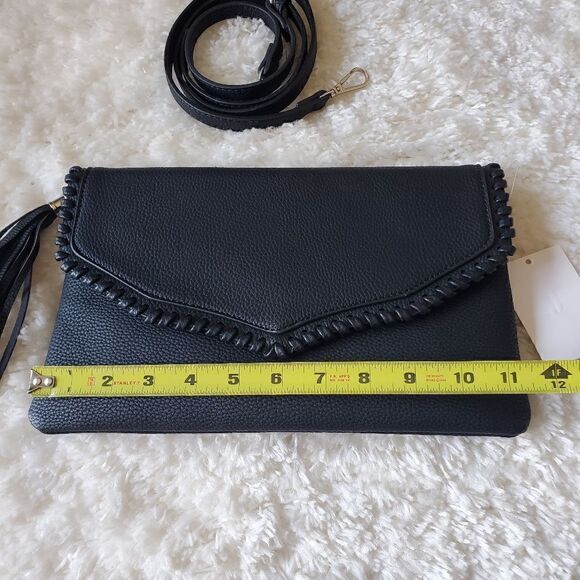 Women's Vegan Leather Shoulder Bag / Clutch Back - Picture 4 of 7